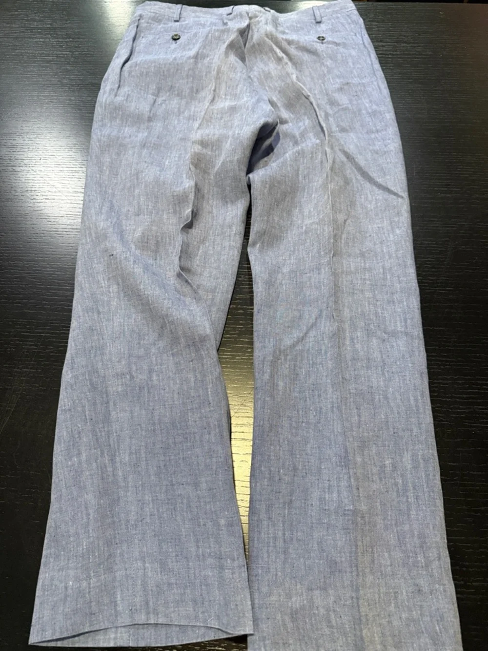 Pal Zileri Light Blue Linen-Blend Trousers
